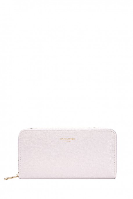 P160-510A Synthetic Crossgrain Wallet David Jones : colour:Snow Lilac