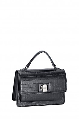 CM8300 Croc-effect Flap Handbag David Jones
