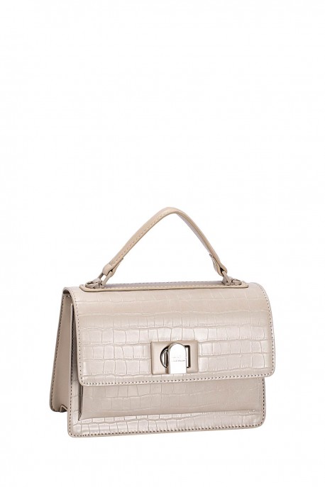 CM8300 Sac à main à rabat croco David Jones