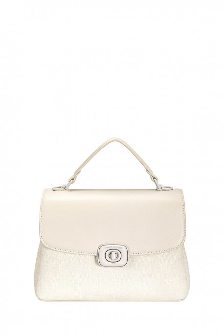 CM8315 Flap Handbag David Jones : colour:Coconut cream