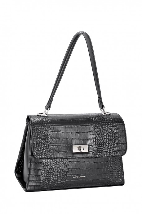 CM8320 Sac épaule à rabat croco David Jones