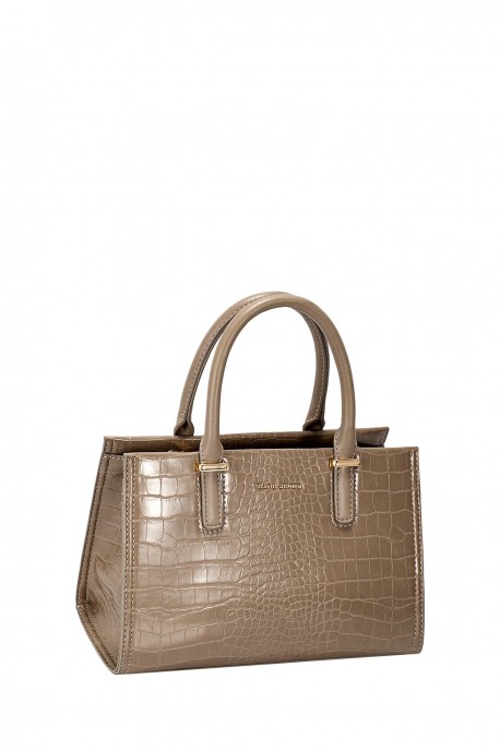 CM8331 Croc-effect Tote Bag David Jones : colour:WARM TAUPE
