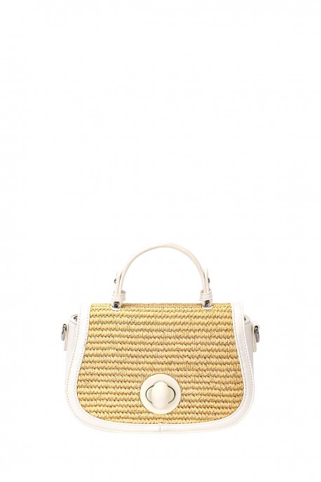 CM8395 Straw Flap Handbag David Jones