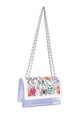 CM8397 Clear PVC Floral Flap Shoulder Bag David Jones