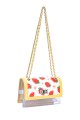 CM8399 Clear PVC Strawberry Flap Shoulder Bag David Jones