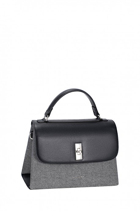 CM8293 Sac à main à rabat David Jones : couleur:Noir (Black)