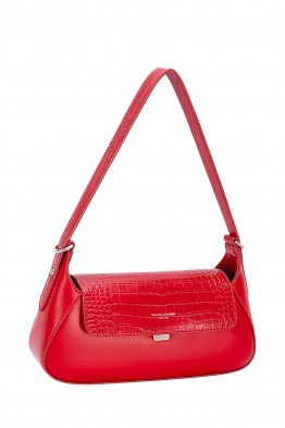 CM8344 Sac épaule à rabat croco David Jones