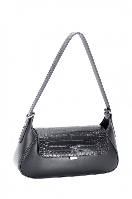 cm8344 Croc-effect flap shoulder bag David Jones