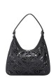 CM8393 Perforated messenger shoulder bag David Jones