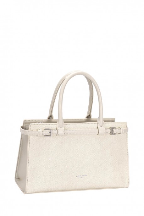 CM8412A Sac à main Trapèze David Jones : couleur:Lait d'amande (Almond Milk)