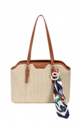 CM8343 David Jones Straw dome shoulder bag