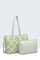 11147-BV Tote bag with perforated pattern