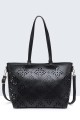 11147-BV Tote bag with perforated pattern