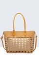20028-BV Tote bag with perforated pattern