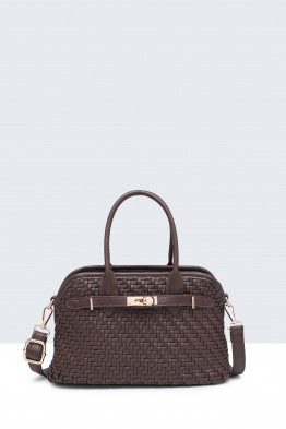 20029-BV Woven Dome Handbag