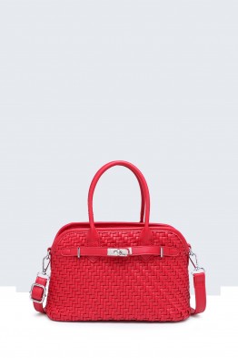 20029-BV Woven Dome Handbag