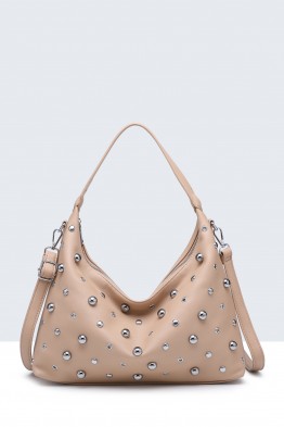 28938-BV Sac épaule hobo Clouté