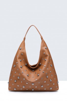 28950-BV Sac épaule hobo Clouté
