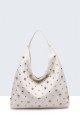 28950-BV Studded hobo shoulder bag