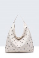 28950-BV Studded hobo shoulder bag