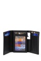KJ256-2 Boîtier Porte-carte Kenny Jones en cuir microfibre avec protection RFID