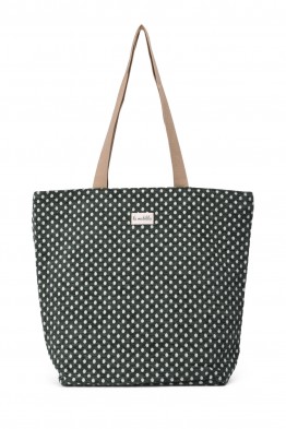 La Matilda - Grand Tote Bag Verde Lunares M105-94