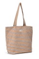 La Matilda - Big Tote Bag Gingham Mostaza M105-96