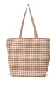 La Matilda - Big Tote Bag Gingham Mostaza M105-96