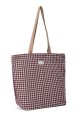 La Matilda - Big Tote Bag Gingham Rojo-Negro M105-98