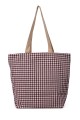 La Matilda - Big Tote Bag Gingham Rojo-Negro M105-98
