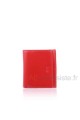Leather purse Fancil multicolore FA910 : Color:Red