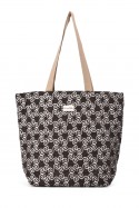 La Matilda - Big Tote Bag Marrón Hilo Plata M105-101