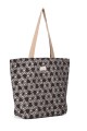 La Matilda - Big Tote Bag Marrón Hilo Plata M105-101