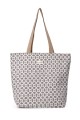 La Matilda - Big Tote Bag Marrón Hilo Plata M105-102