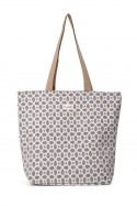 La Matilda - Big Tote Bag Marrón Hilo Plata M105-102