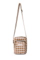 La Matilda - Shoulder phone pouch Gingham Mostaza M143-96