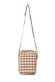La Matilda - Shoulder phone pouch Gingham Mostaza M143-96