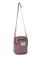 La Matilda - Pochette bandoulière téléphone Gingham Rojo-Negro M143-98