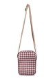 La Matilda - Pochette bandoulière téléphone Gingham Rojo-Negro M143-98