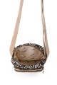 La Matilda - Shoulder phone pouch Marrón Hilo Plata M143-101