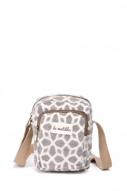La Matilda - Pochette bandoulière téléphone Gris Hilo Plata M143-102