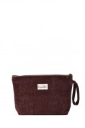 La Matilda - Grande Pochette trousse maquillage textile Espiga Marrón M115-100