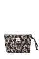 La Matilda - Grande Pochette trousse maquillage textile Marrón Hilo Plata M115-101