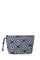 La Matilda - Grande Pochette trousse maquillage textile Flor Azul Marino M115-103