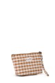 La Matilda - Pochette trousse maquillage textile Gingham Mostaza M101-96