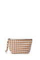 La Matilda - Pochette trousse maquillage textile Gingham Mostaza M101-96