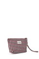 La Matilda - Pochette trousse maquillage textile Gingham Rojo-Negro M101-98