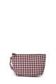 La Matilda - Pochette trousse maquillage textile Gingham Rojo-Negro M101-98