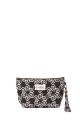 La Matilda - Pochette trousse maquillage textile Marrón Hilo Plata M101-101