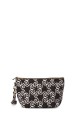 La Matilda - Pochette trousse maquillage textile Marrón Hilo Plata M101-101